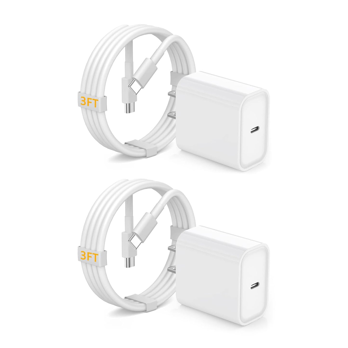 2Pack USB C Fast Charger for iPad Pro 13(M4)/iPad Pro 12.9/11 in 2025-2018,iPad Air 6th(M2)/5th/4 10.9",iPad 11/10/Mini 7/Mini 6th,iPad Charger Fast