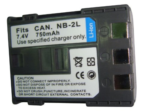 Battery and Charger Kit for Canon Elura 40MC, Elura 50, Elura 60, Elura 65, Elura 70, Elura 80, Elura 85, Elura 90, Optura 30, Optura 40, Optura 50