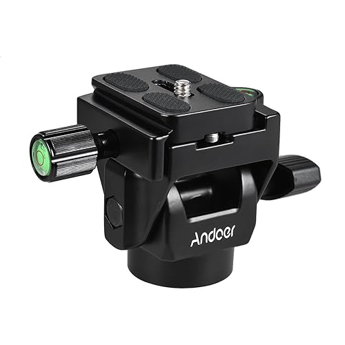 Andoer M-12 Monopod Tilt Head Panoramic Head Telephoto Bird Watching with Quick Release Plate