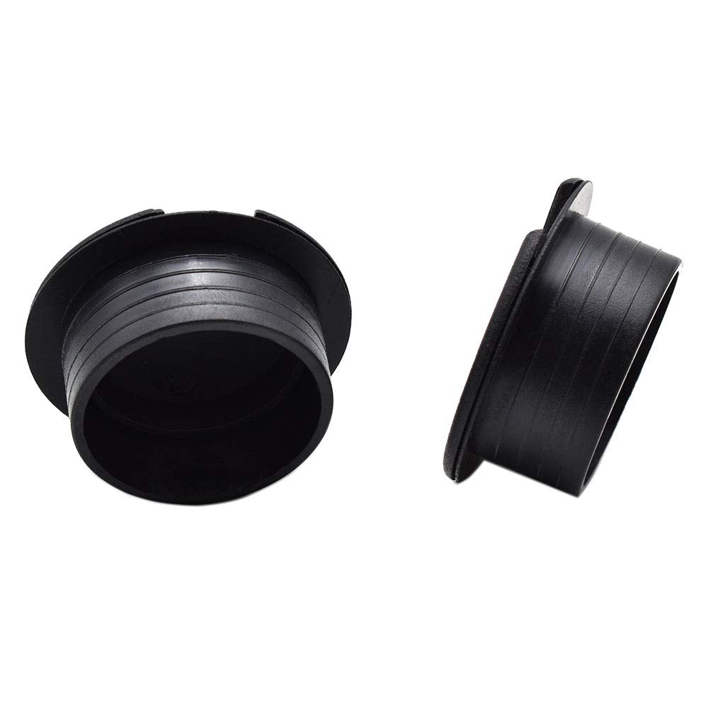 1-1/2 Inch (38mm) Black Wire Grommets and Cable Ties Kit ABS Plastic Desk Hole Cover Cord Organizer for Computer Desk Cabinet (2pcs Desk Grommets +