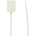 Morris 20361 Marker Nylon Cable Tie with 18-Pound Tensile Strength, 5-1/8-Inch Length, White, 100-Pack