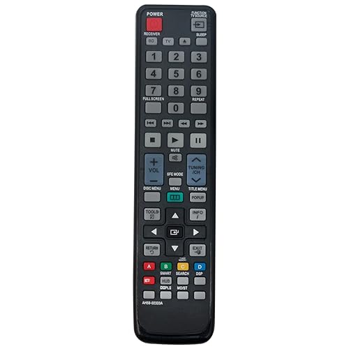 AH59-02333A Replace Remote Applicable for Samsung HT-D4500 HT-D5100 HT-D5130 HT-D5300 HT-D5210C HT-D4500/ZA HT-D5100/ZA HT-D5300/ZA HTD4500 HTD5100