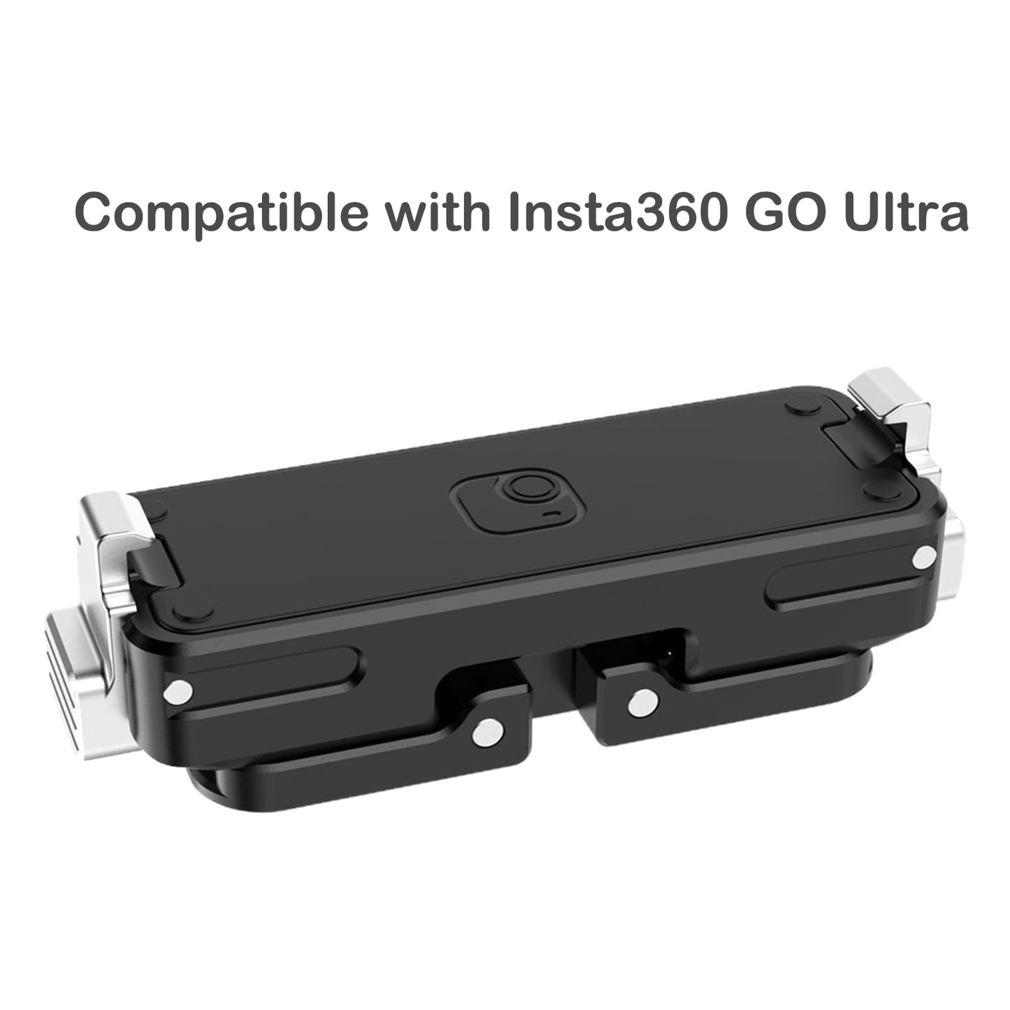 VEETALEE Magnetic Quick Release Mount for Insta360 GO Ultra, Aluminum Alloy Camera Stand Bracket Adapter Action Camera Accessories with 1/4 Thread