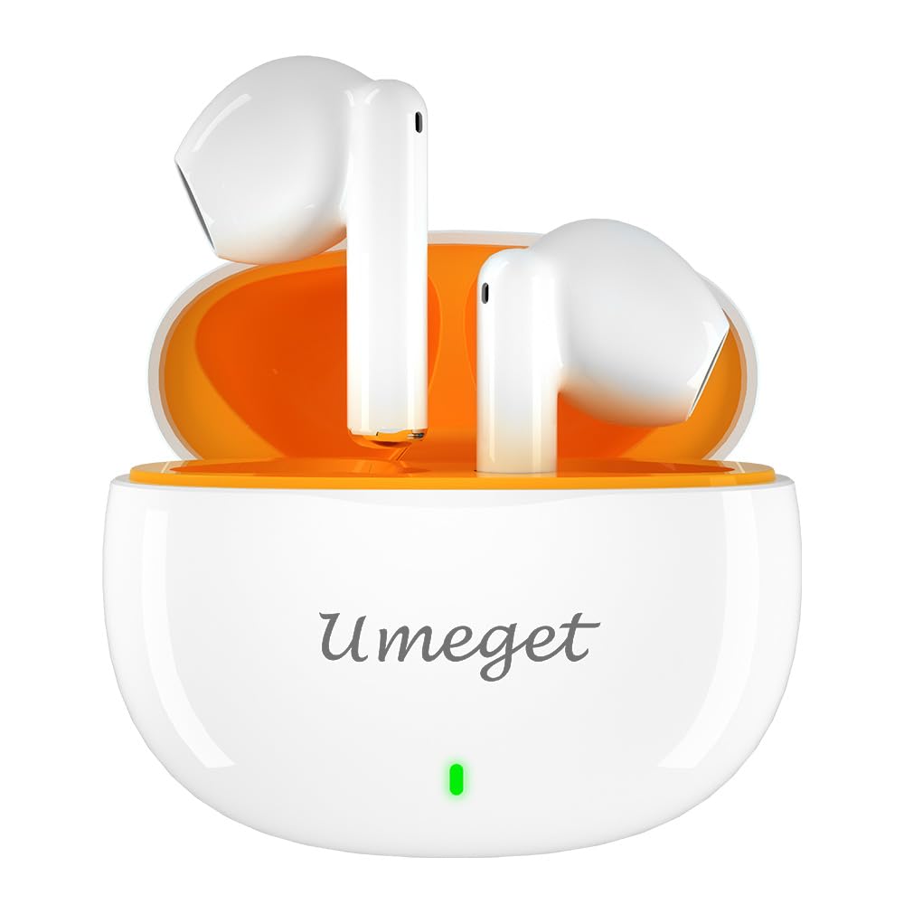 UMEGET TWS Earbuds ENC Noise Cancellation Wireless Bluetooth Earphones,Dual Mics in Ear Detection Wireless Headset,Lower Delay 13mm Speaker…