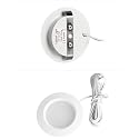 Getwefire Dimmable 2pcs/Lots recessed installtion 3w DC 12v led Puck/Under Cabinet Light. led Spotlight, Pure White or Warm White with 1pcs Connection