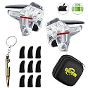 Mikirini 13 in 1 Mobile Gaming Controller Compatible with PUBG/Knives Out/Call of Duty, Cell Phone Game L1R1 Triggers Shooter for iPhone and Android