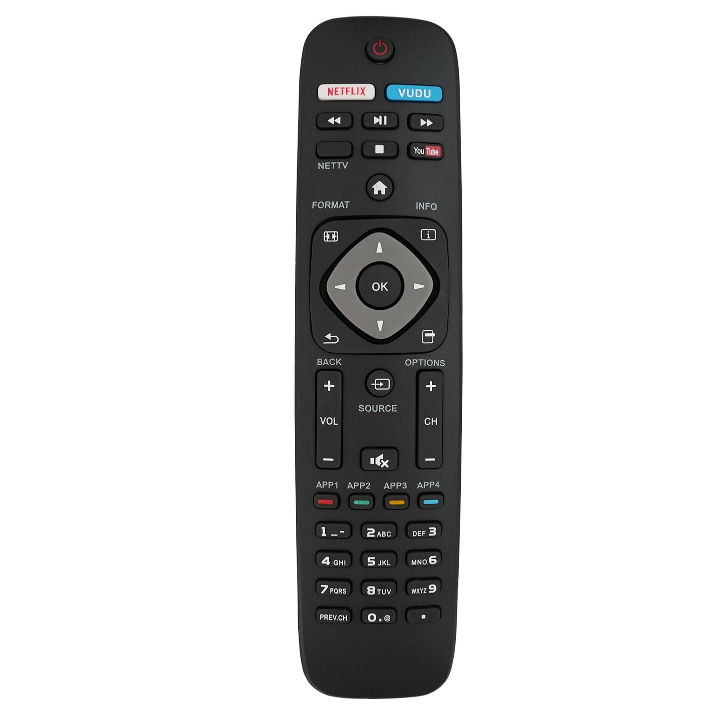 Replacement Remote Control Compatible for Philips Smart TV 43PFL5603/F7 55PFL5603/F7 55PFL5603F7 65PFL5703/F7 43PFL5703F7 50PFL5903/F7 55PFL5703F7