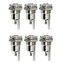 bnafes 6Pcs DC Power Jack Socket 5.5 x 2.1 mm 5A DC Power Jack Female Panel Mounting Connector Socket