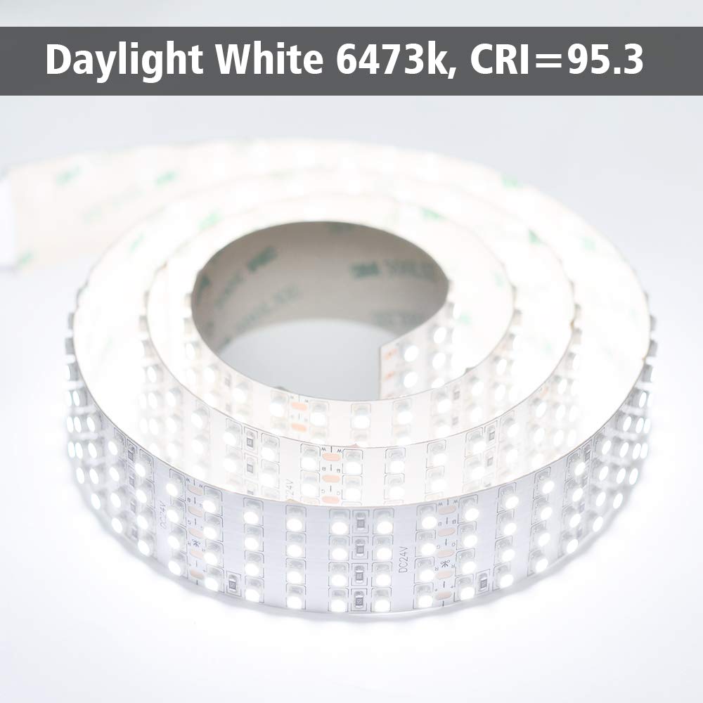 Quad Row Flexible LED Strip Lights, High CRI 95 DC24V 3528SMD 480LEDs/m 2,880Lumens/m- Super Bright LED Tape Lights for Photographic Lighting