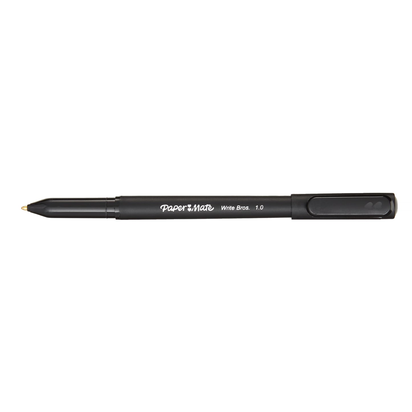 Paper Mate Ballpoint Pens, Write Bros. Black Ink Pens, Medium Point (1.0mm), 60 Count - Bulk Office Supplies