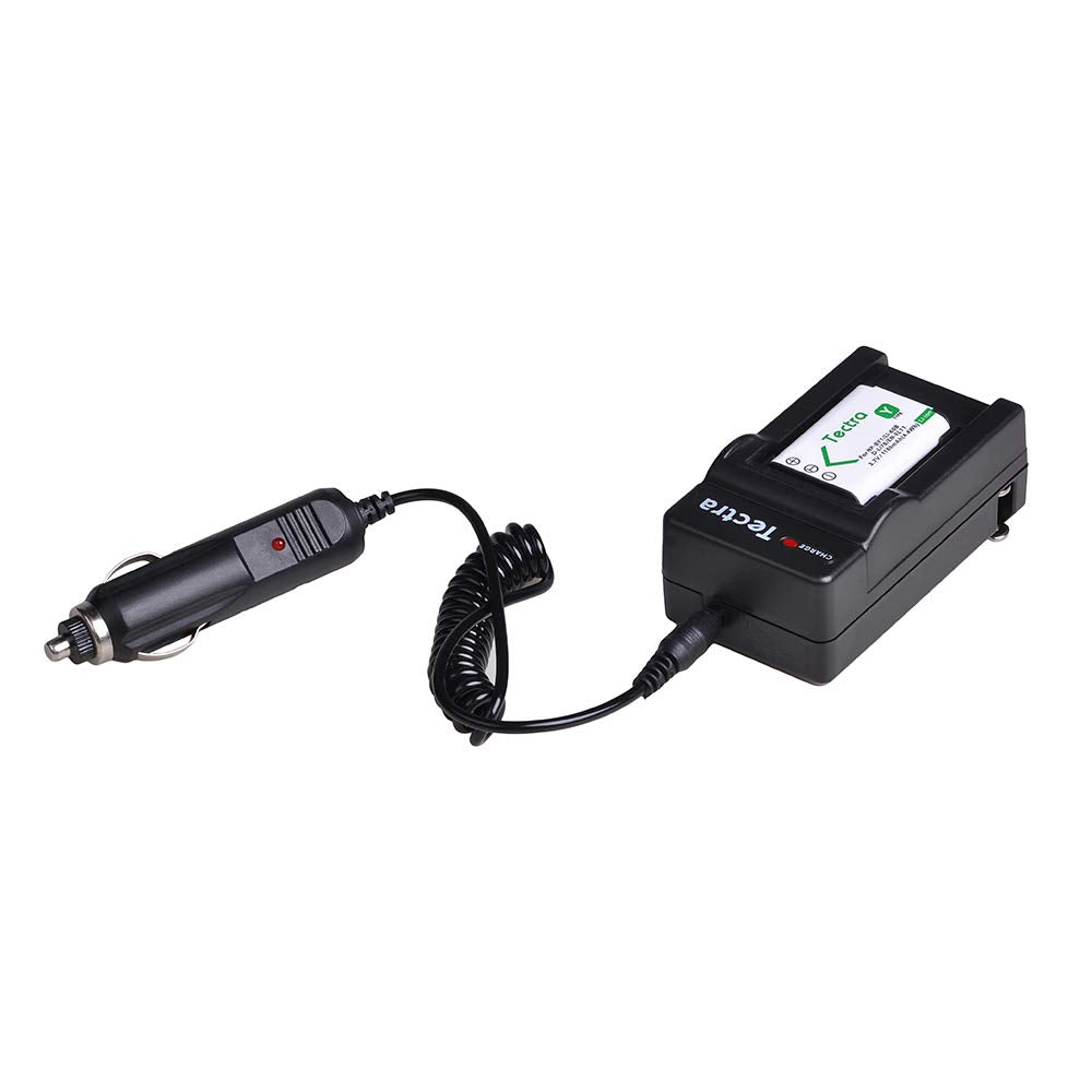 Tectra 2-Pack Battery and Charger Kit for NP-BY1 EN-EL11 LI-60B D-Li78 Compatible with Nikon Coolpix S550 S560 Sony Action Cam Mini HDR-AZ1VR AZ1 AZ1V