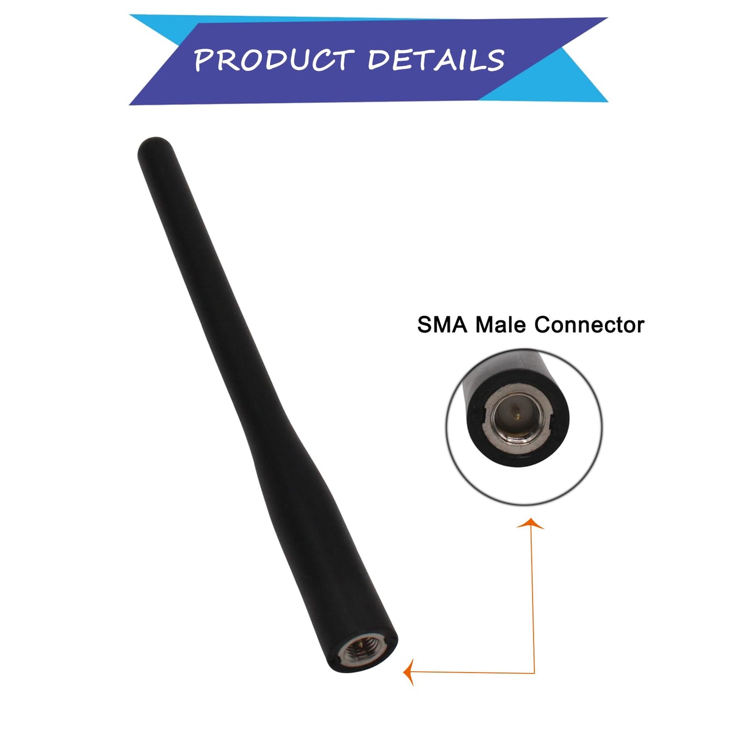 Afadorable 4Pcs CAT460 Marine VHF Antenna Fit for HX270S HX370S HX280S HX290 HX300 HX400 HX870 HX890 HX380 HX460 HX751 HX851 HX500S HX600S HX750S