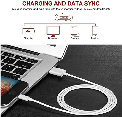 iPhone Charger Cable SHARLLEN Lightning Cable Mfi Certified 5Pack(3ft/3ft/6ft/6ft/10ft) USB Fast Long iPhone Charging Cords Compatible iPhone…