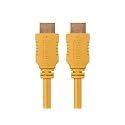Monoprice 4K High Speed HDMI Cable - HDMI 2.0, 4K@60Hz, HDR, HDR10, Dolby Vision, 18Gbps, YUV 4:4:4, 28AWG, With Ferrite Cores, 1.5 Feet, Yellow