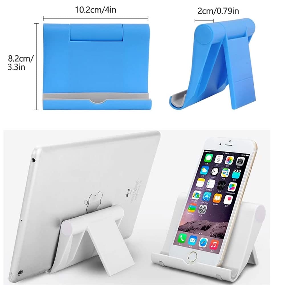FadyDail Cell Phone Stand 2 Pack Cell Phone Holder for Desk, Portable Phone Stand Holder for Desktop Kitchen Travel, Cellphone Stand Mobile Holder