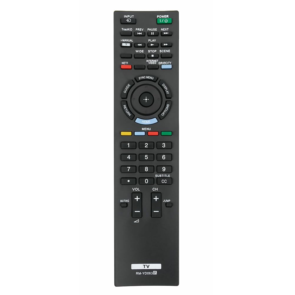 RM-YD063 Replaced Remote fit for Sony TV KDL-32EX520 KDL-32EX521 KDL-32EX523 KDL-40EX520 KDL-40EX521 KDL-40EX523 KDL-40EX620 KDL-40EX621 KDL-46EX520