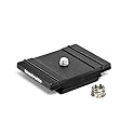 Manfrotto 200PL Plate in Aluminium, for Camera Tripods, Lightweight and Compact, Easy and Quick Set Up, Photography Equipment, for Content Creation