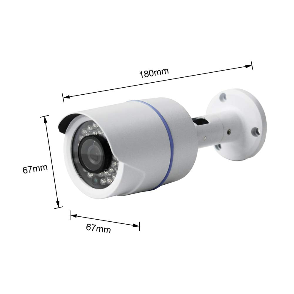 Night Watch Security 1 Pack Analog HD 1080p Wired Bullet Camera (White, Camera Only, Compatible with Night Owl DVRs)