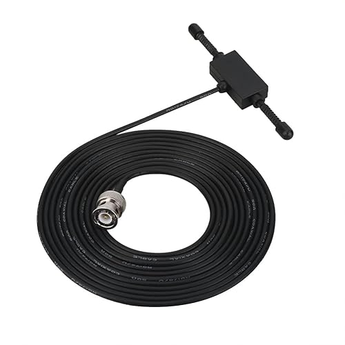 Car Truck Scanner Antenna, High Performance Adhesive Mount Full Band Radio Antenna with BNC Connector for Vehicle Mobile Reception Black ABS Cable