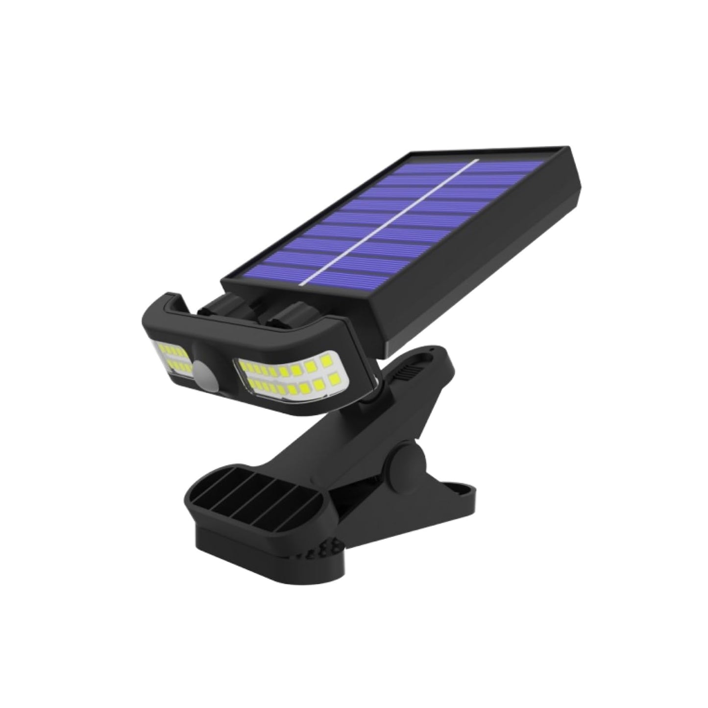 ZHIIDIAN Solar Power Wall-Mounted Motion Sensor Super Bright LED Light with Clip, USB Charging LED Camping Light with Three Modes