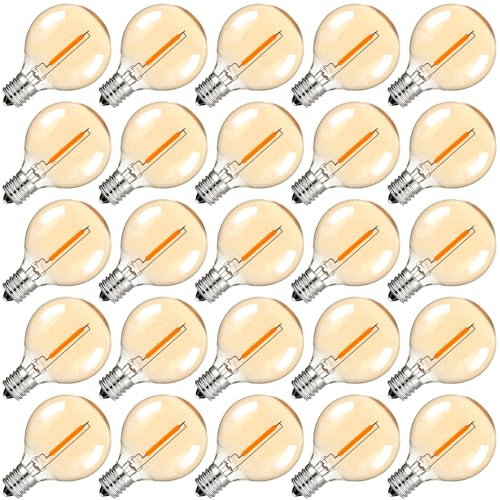 Sphoon G40 Led Replacement Light Bulbs,1W E12 Candelabra Light Bulbs,50lm