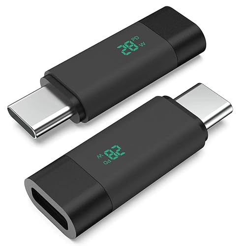 HIEbee 2Pack USB C Extender Adapter 3.2/40Gbps Short Dock Extension Type-C 8K@60Hz PD 28W Type-C Male to Female Thunderbolt QC & Data Transfer…
