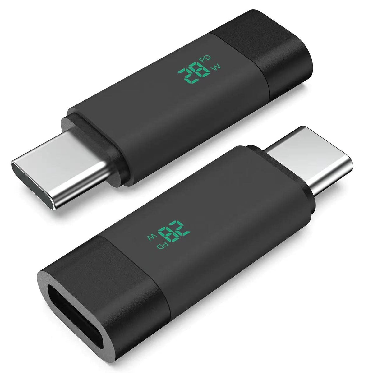 HIEbee 2Pack USB C Extender Adapter 3.2/40Gbps Short Dock Extension Type-C 8K@60Hz PD 28W Type-C Male to Female Thunderbolt QC & Data Transfer…