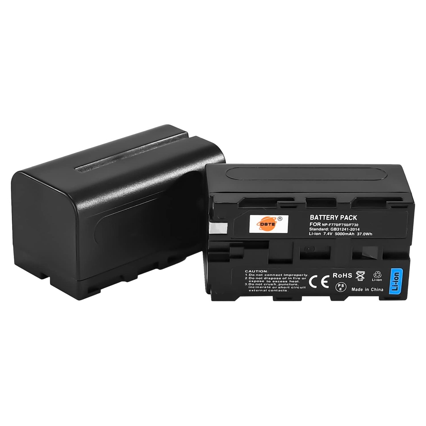 DSTE (2-Pack) NP-F750 Battery and Travel Charger Kit Compatible with Sony CCD-TRV215 CCD-TR917 TR315 HDR-FX1000 HDR-FX7 HVR-V1U HVR-Z7U HVR-Z5U Camera