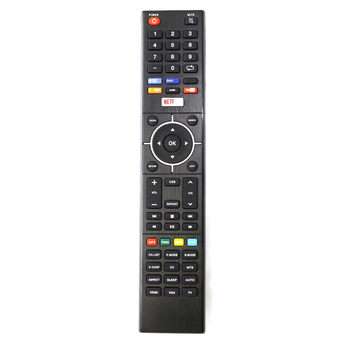New TV Replacement Remote Control fit for Element LED TV ELST4017 ELSJ5517 E4SFC5017 E2SW3918 E4SFT551 ELST3216H E4SFC551 E4SFC421 ELSFS422 ELEFJ322S