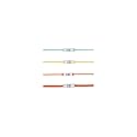 Panduit NWSLC-7Y Cable Identification Sleeve for 3mm Duple x Fiber Cable, Flexible Pvc, 1" Length, White