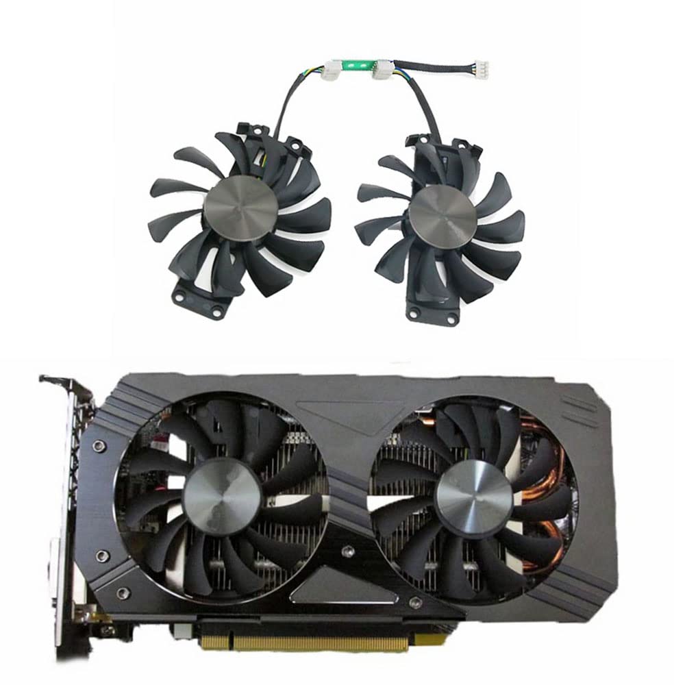 Rakstore GA81S2U 75mm Graphics Card Cooling Fan Replacement for ZOTAC GTX 960 PCI-EDC Quiet Cooler Fan (1 Pair)