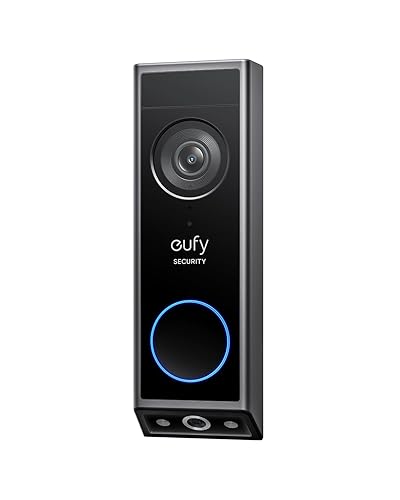 eufy Security Video Doorbell E340, Dual Cameras with Delivery Guard, 2K Full HD and Color Night Vision, Wired or Battery Powered, HomeBase S380