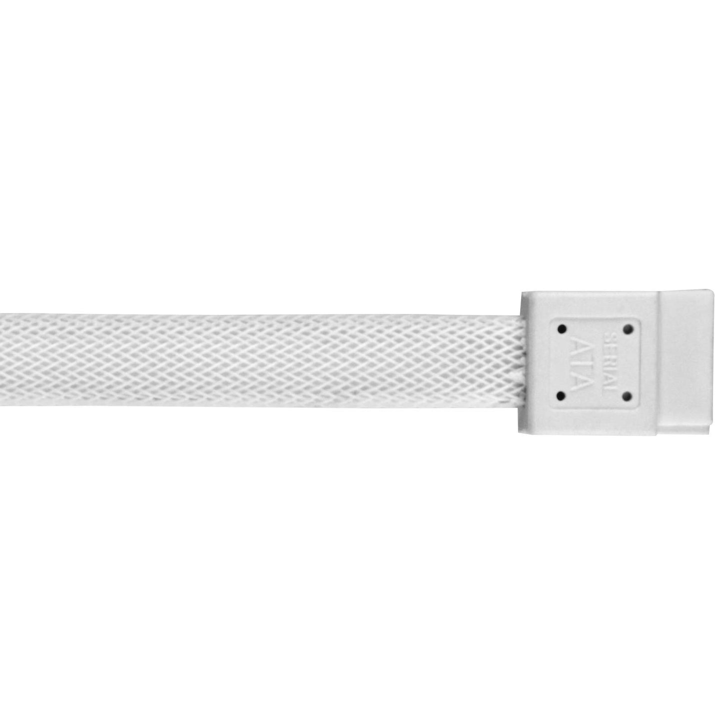 SilverStone Technology CP07W SATA 3 Sleeved White Cable with EMI Guard for 6Gb/s 2-Pack