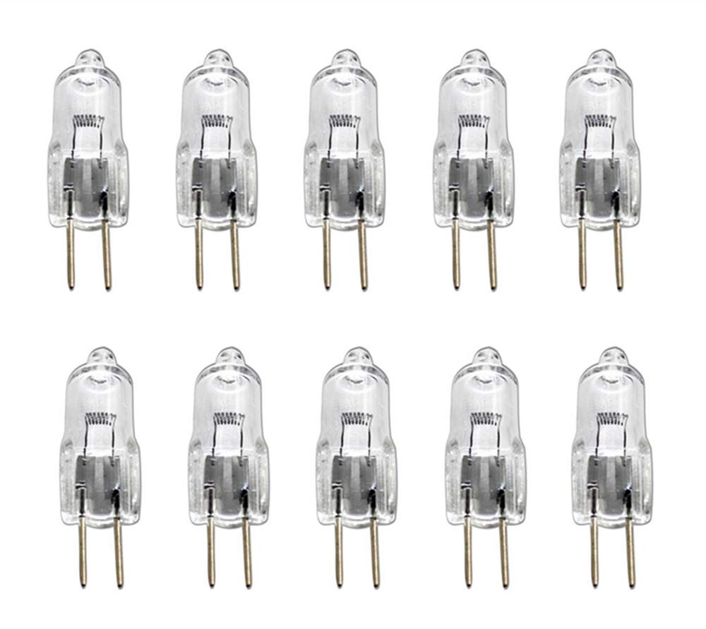 K JINGKELAI 20W Halogen Bulbs 20 Watt T3 G4 Base 24 Volt Halogen Light Bulb 20W 24V T3 JC Lamp Halogen Light Bulb,24V,Clear Lense,Warm White 2700K,10