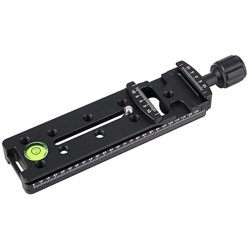 Acouto Quick Release Plate,FNR-140 140mm, FNR-140 Multi-Purpose 140mm Rail Nodal Slide Aluminum Alloy Quick Release Plate
