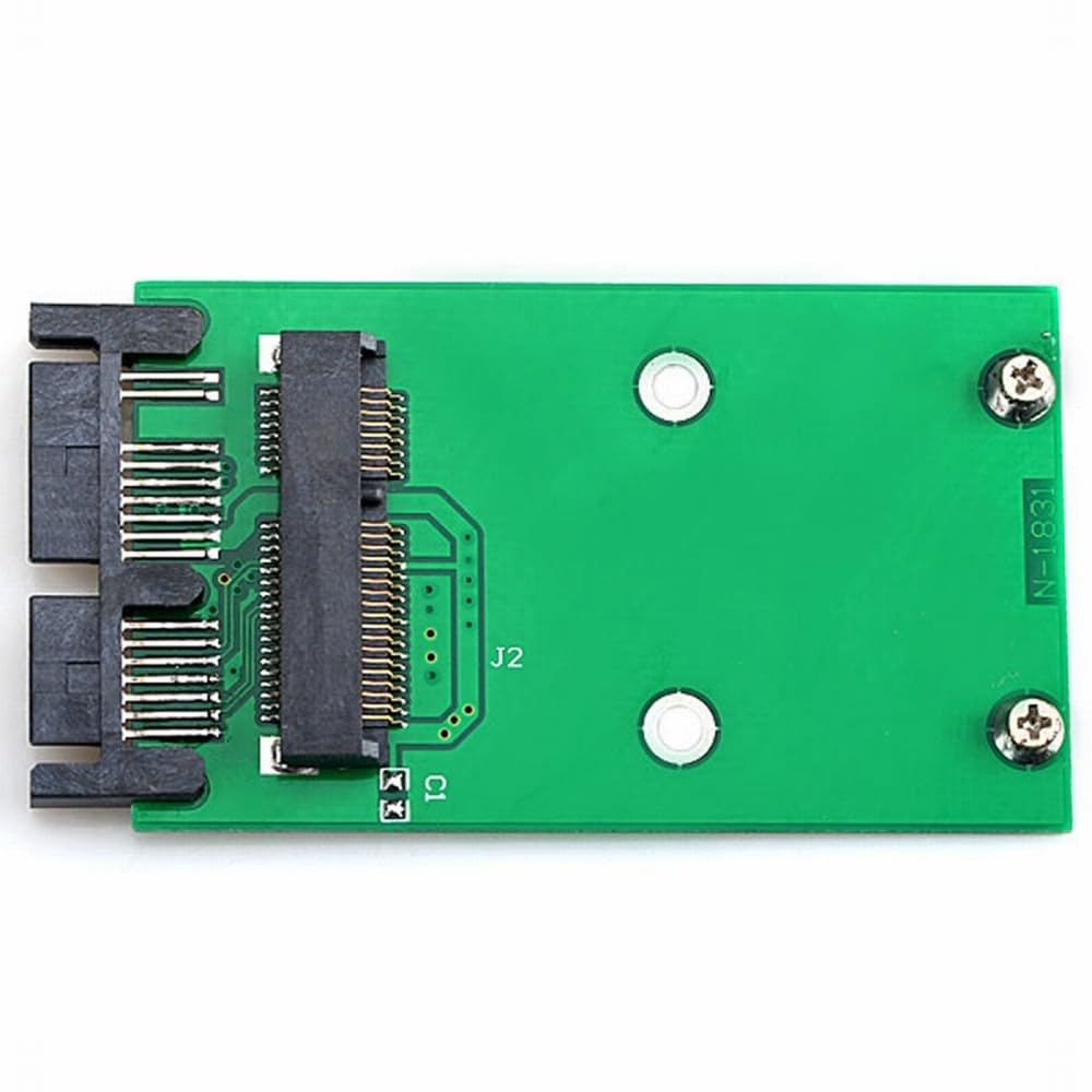cablecc Mini PCI-E mSATA SSD to 1.8 Micro SATA 7+9 16pin Adapter Add on Cards PCBA for SSD Hard Disk
