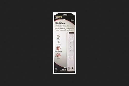 Surge Prot 4 Outlet Wht 4ft Cd