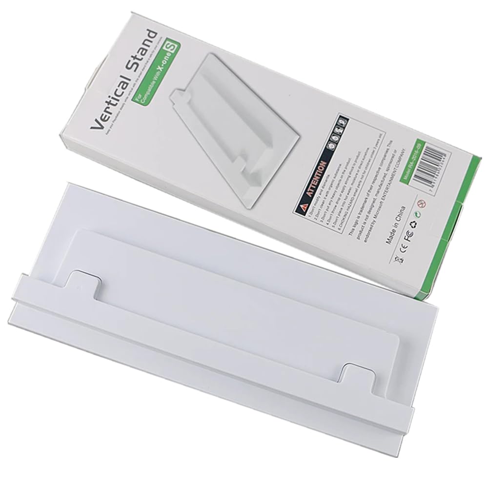 Chenkxin Vertical Stand for Xbox One S Console White, Simplicity Cooling Anti-Slip Xbox One S Stand