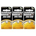 Duracell D395/399B Watch/Calculator Battery, 3 Pack