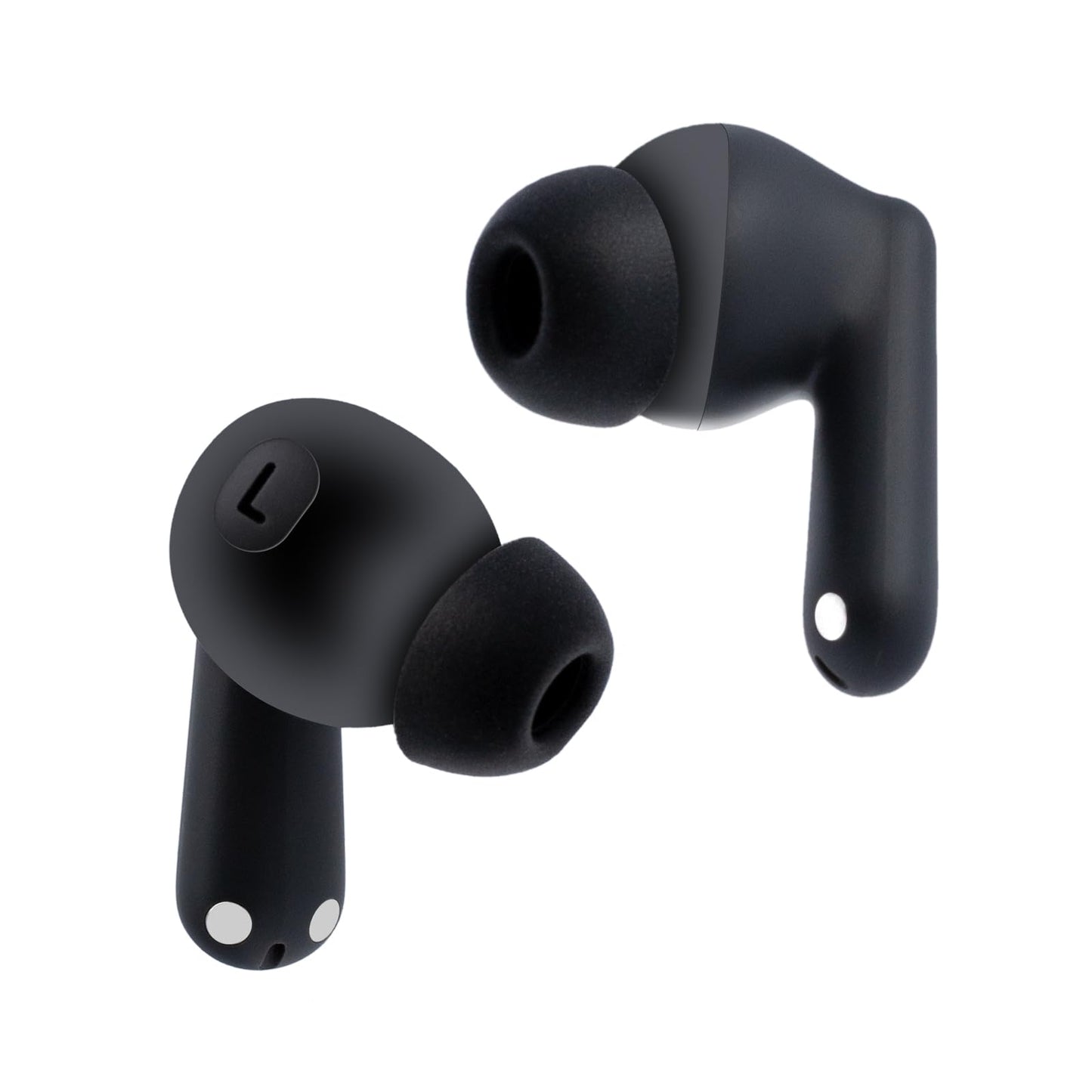 Klowcok Foam Ear Tips Replacement for OnePlus Buds 4 / Nord Buds 3 / Buds Pro 3 / Buds 3 Earbuds, 3 Pairs (S/M/L) Black
