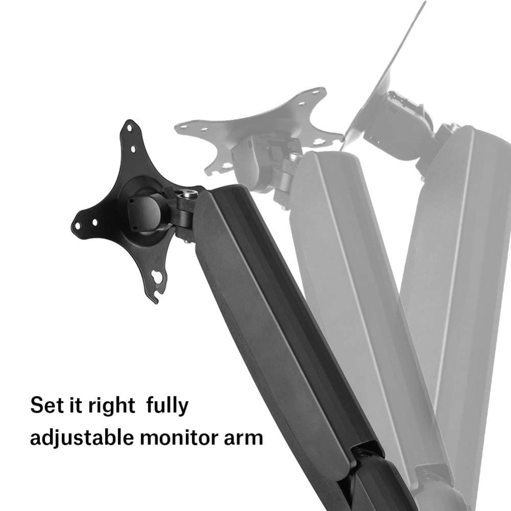 Dual Monitor for Desk, Dual Monitor Stand For Desk, Adjustable Arms for 2 Monitors, Computer Adjustable Double Mount, Ergonomic Home Office Supplies