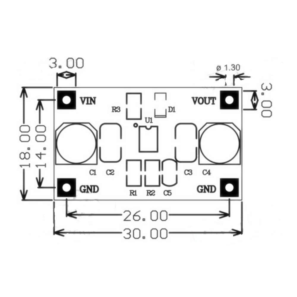 Taidacent LT3045 Linear Voltage Regulator Board Low Noise Dropout Parallel Adjustable Buck Converter 5V 9V 12V 15V (9V Output)
