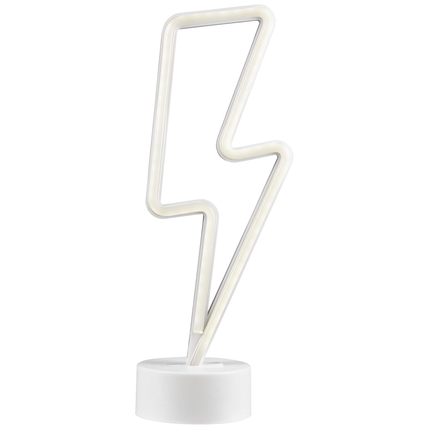 Northlight LED Lightening Bolt Neon Table Light - 11.5" - White