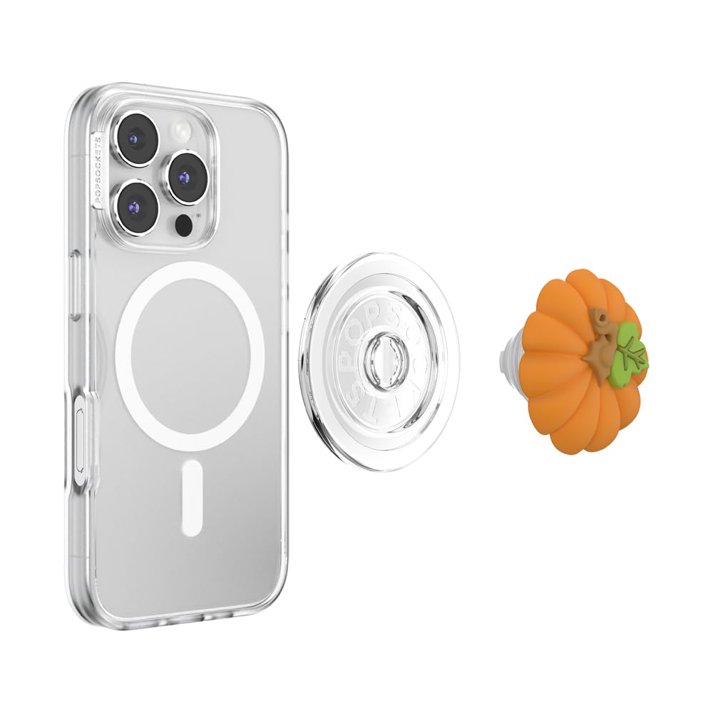 PopSockets Phone Grip for MagSafe, Magnetic Holder, Phone Stand, Harry Potter - Pumpkin