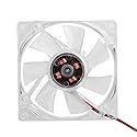 80mm PC Case Fan, LED Light 5V 4Pin Mute PC Case Cooling Fan, 4 Pin Power Interface Computer Cooler, 11 dB-A Silent Computer Internal CPU Fans(Blue)