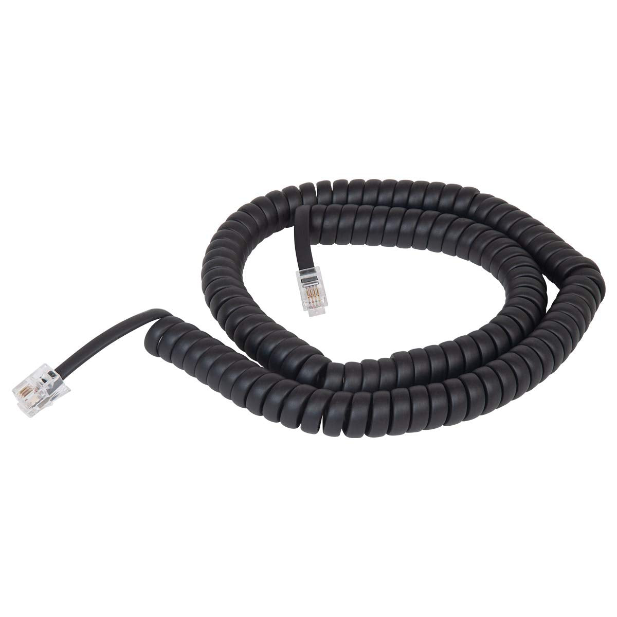 HANDSET CORD 12',Flat Black