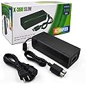 PEGLY AC Adapter for Xbox 360 Slim, Power Supply with Cord Replacement Charger Power Brick for Xbox 360 Slim Console