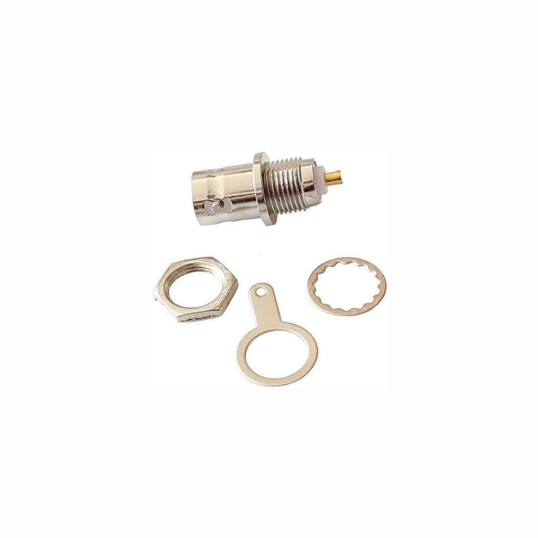 bnafes BNC Chassis Panel Mount Socket Female Jack Solder Type Connectors Adapter 12-Pack Used On Test Equipment