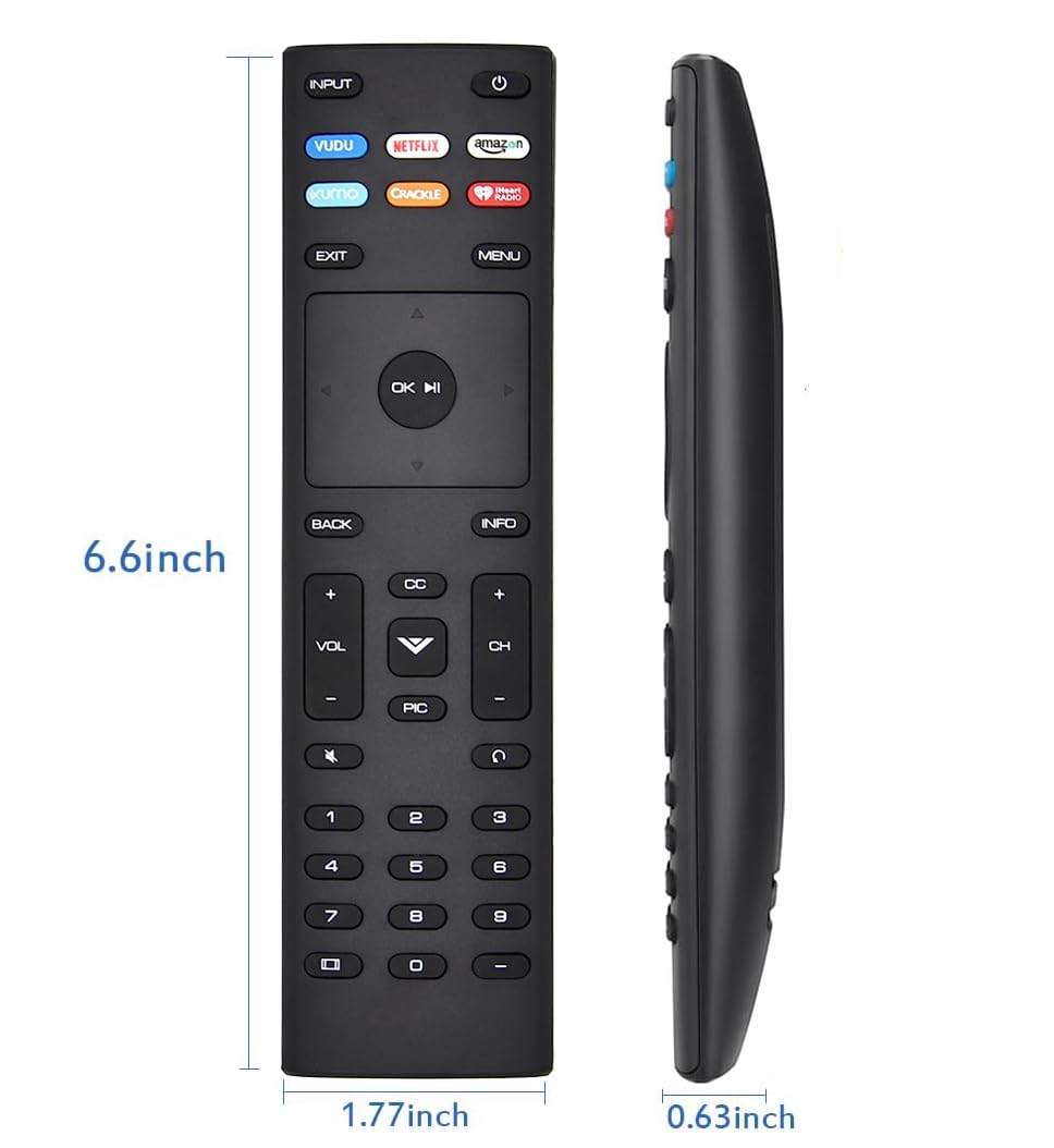 Universal Remote Control Replacement for Vizio Smart TV E60-E3 D24f-F1 D43f-F1 E43-E2 E75-E1 M55-D0 M50-E1 M50-D1 M558-G1 M557-G0 M65-E0 M658-G1