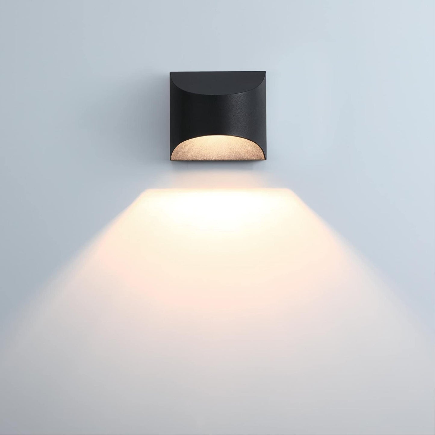 Westinghouse 6122800 Nardella Transitional One Light Dimmable LED Outdoor Wall Fixture, Textured Black Finish, Dark Sky Friendly